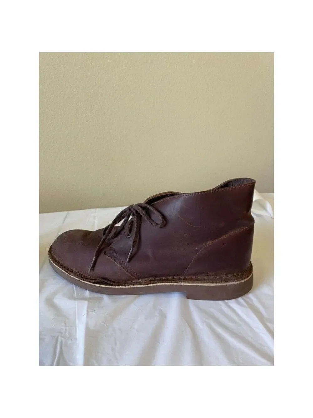 Clarks Men's Bushacre 2 Boot Chukka Desert brown leather 11.5